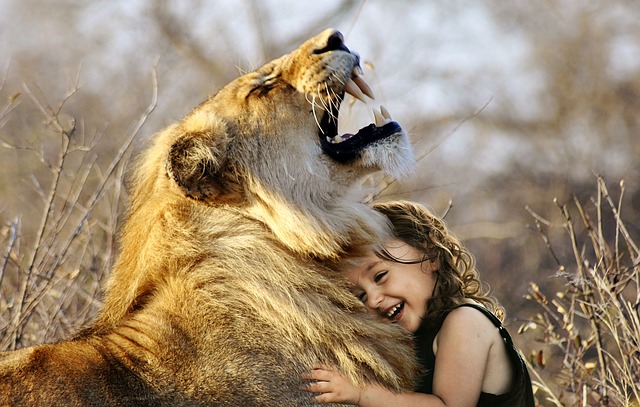 dievčatko objímajúce leva.jpg